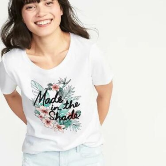 Old Navy Tops - Old Navy EveryWear Graphic Crew-Neck Tee for Women